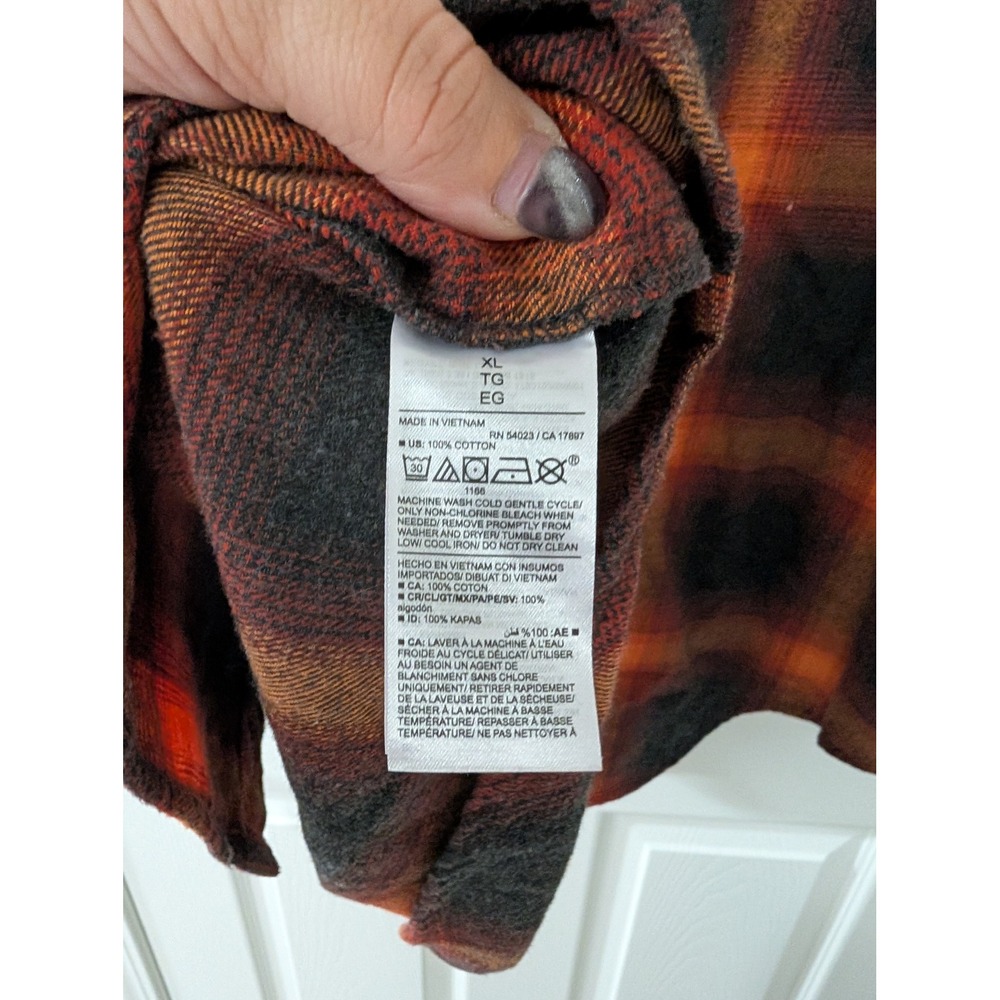 Old Navy, XL, The Boyfriend‎ Shirt, Taylor Swift Evermore, Plaid Flannel - Picture 4 of 5